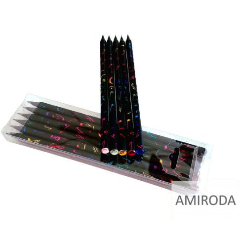 Köves grafitceruza, hengeres mintás test, radír nélkül, HB 