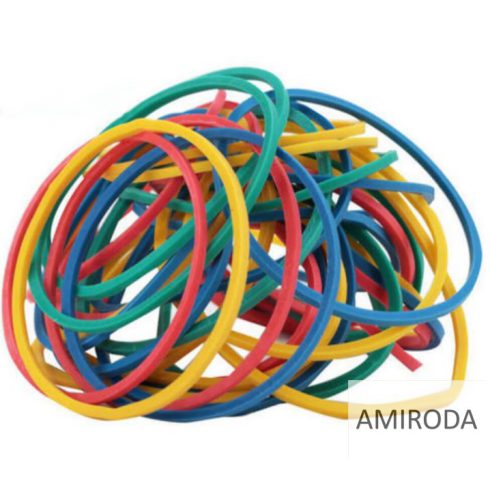 Befőttes gumigyűrű csomag, színes,100 db