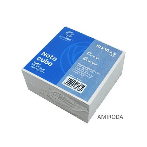 BLUERING Kockatömb ragasztott 10x10x5cm, fehér