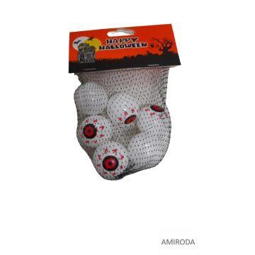 Halloween dekoráció, szemek, 6db 