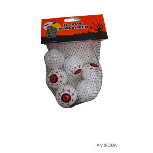 Halloween dekoráció, szemek, 6db 