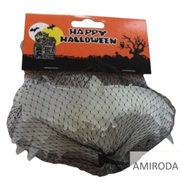 Halloween dekoráció-foszforeszkálós denevérek,6db/cs 