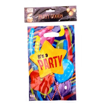 Ajándéktasak "PARTY"10db/csom  , 16 x 25 cm