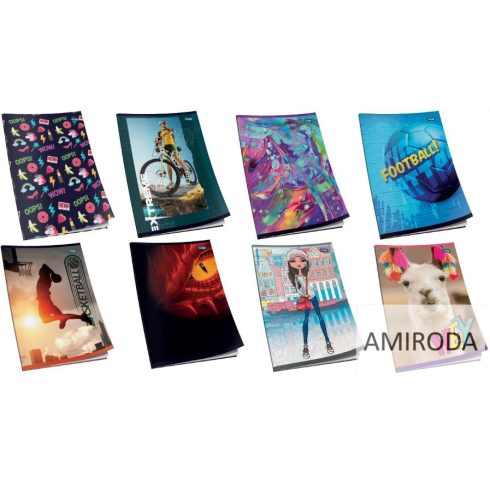 EDUCA Füzet A5, 52lap, vonalas 60 g. papír, különféle minták