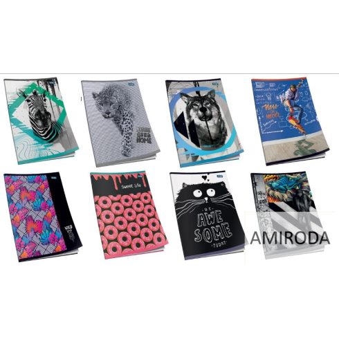 EDUCA Füzet A5, 52lap, kockás, 60 g. papír, különféle minták