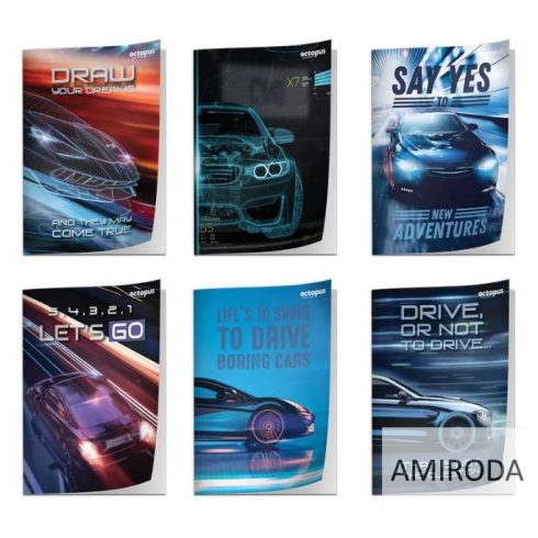 OCTOPUS A5 füzet, vonalas, 52lapos, matt + UV lakk borító