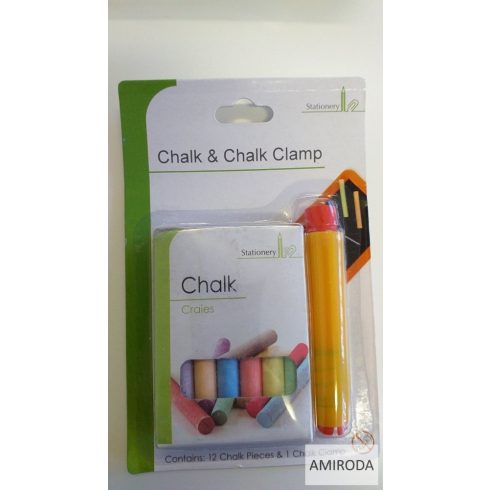 12db-os színes kréta, befogóval ,  8cm