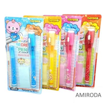   Secret Pen- Ledes láthatatlan toll, jegyzettömbbel ,2db tollal, 