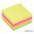 Öntapadós jegyzettömb,  450lapos , neon  75 x75 mm