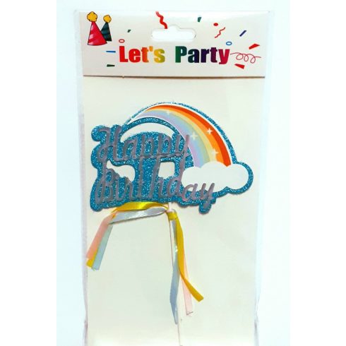 Torta beszúró, sütemény dísz, torta dekor , szalagos, 20cm