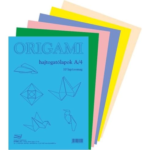 Origami hajtogatólapok A4 ,10lap /csomag