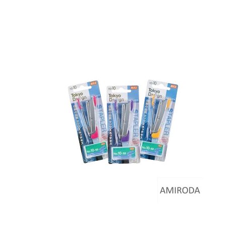 MAX tűzőgép, színes N10 , tűzőkapoccsal