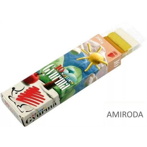 Színes gyurma, ICO sünis ,10db-os, 200gr