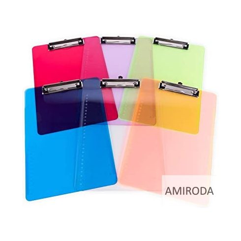 A/5 felírótábla , 22cm x 14,8cm, áttetsző,  különféle színekben, vonalzó beosztással 