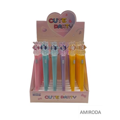 Kupakos zseléstoll, űrhajós nyuszi, több színű ledes 