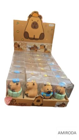 Capybara figurás 3D radír, 1db