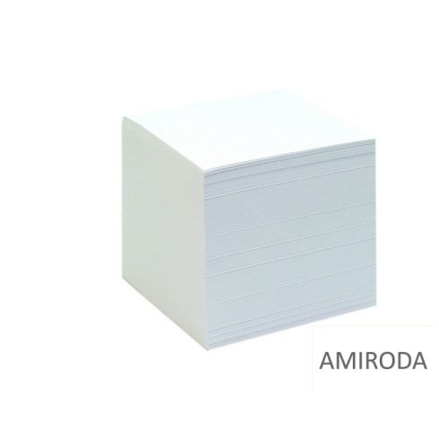 Tépőtömb T-ACTA , 6x6x6cm, fehér ragasztott