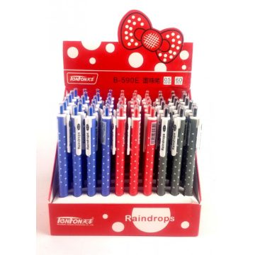   TENFON golyóstoll, 0.5mm, írás színe: kék "RAINDROPS"