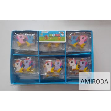 Radír, mini unikornis , 2db/cs