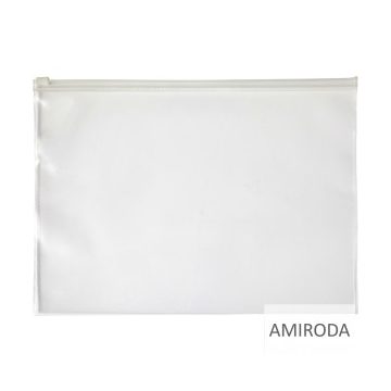 Átlátszó A4 irattartó húzózárral. PVC.