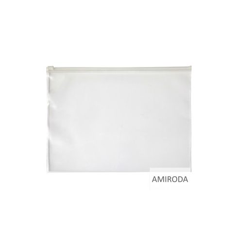 Átlátszó A4 irattartó húzózárral. PVC.