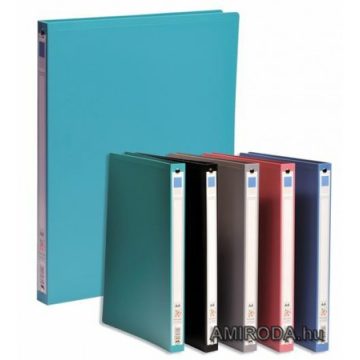 A4 műanyag irattartó, 4 gyűrűs, többféle színben
