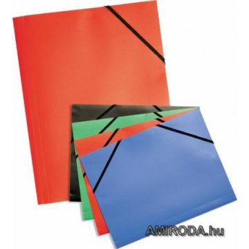 A4 gumis mappa, műanyag, többféle színben