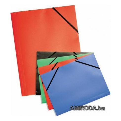 A4 gumis mappa, műanyag, többféle színben