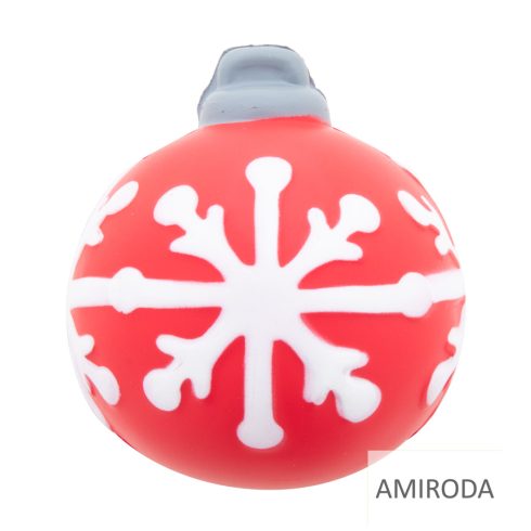 Karácsonyi PU stresszlabda, ø7cm, gömb