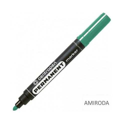 Centropen alkoholos marker, kerek hegy, 2,5mm, zöld