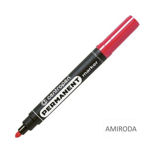 Centropen alkoholos marker, kerek hegy, 2,5mm, piros