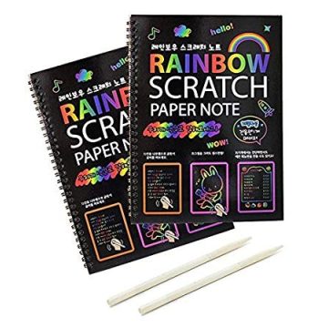 Nagy alakú karcolós notesz (20x25cm) 10 lapos