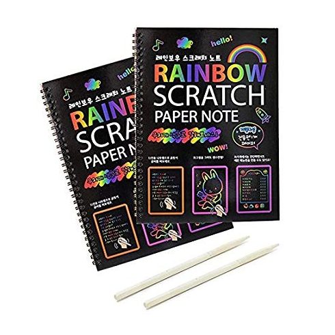 Nagy alakú karcolós notesz (20x25cm) 10 lapos