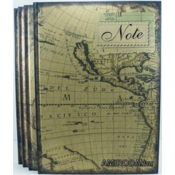   A4-es kemény fedeles füzet, vonalas, 100 lapos, "NOTE"
