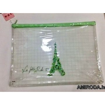 A4 necces PVC irattasak, cipzáras