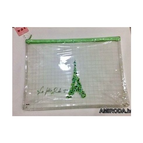 A4 necces PVC irattasak, cipzáras