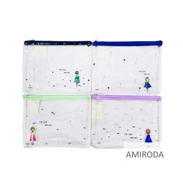 A5 necces PVC irattasak, cipzáras 