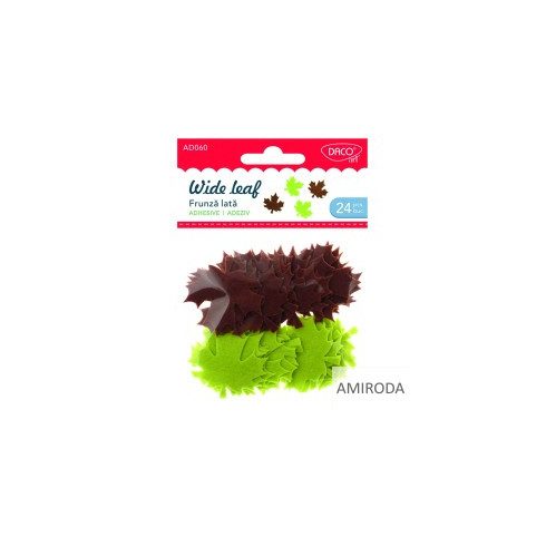 DACO dekor öntapadós juharlevelek,filc 24db/csomag