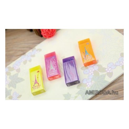 AIHAO áttetsző színes radír "PARIS"  - kifutó