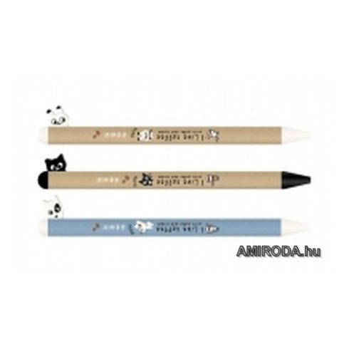 AIHAO zselés toll, vonalvastagság: 0.5mm, írás színe: kék, "I LIKE COFFEE"