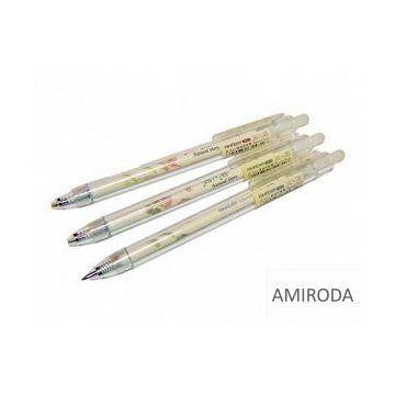 AIHAO nyomógombos zseléstoll, 0,5mm, fekete tollbetéttel 