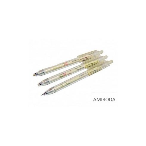 AIHAO nyomógombos zseléstoll, 0,5mm, fekete tollbetéttel 