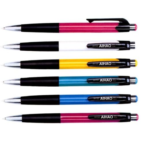 AIHAO golyóstoll, vonalvastagság: 0.7mm, írás színe: kék