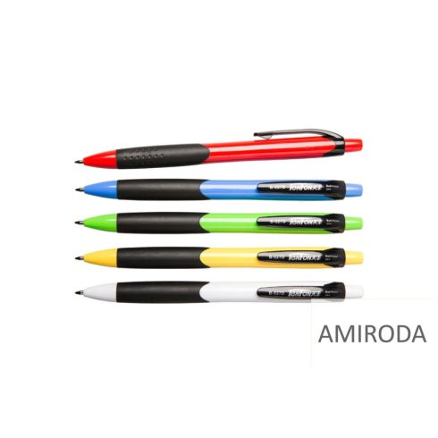 TENFON nyomógombos golyóstoll , 0,7mm, kék tintával