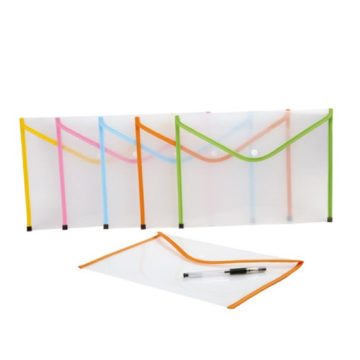 CHANYI patentos irattartó A4, színes széllel,  