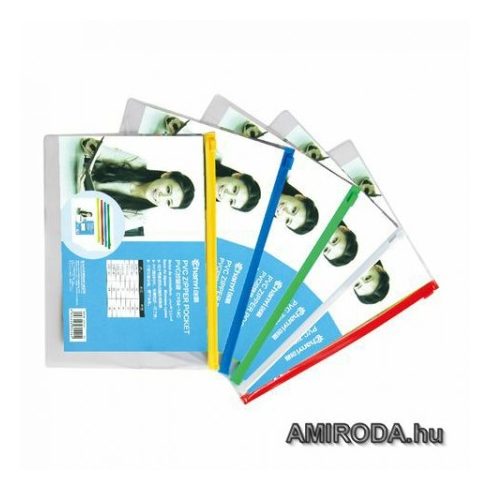 CHANYI A5 PVC irattasak, mintás, cipzáras 