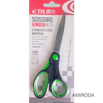 DINGLI olló, rozsdamentes penge, 155mm,gumirozott fogó 