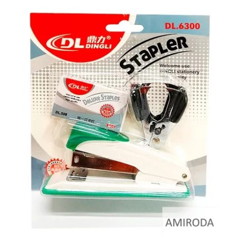 Tűzőgép szett, 3db-os, 24/6 kapocs, kiszedő, tűzőgép, DINGLI 