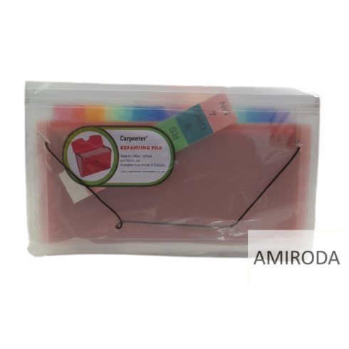 CARPENTER csekktartó, 13 rekeszes, kb. 26cm