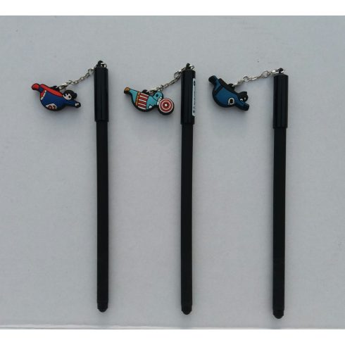 MURA zselés toll, írás színe: kék, „SZUPERHŐS”